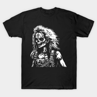 Metalhead GIrl Skull T-Shirt